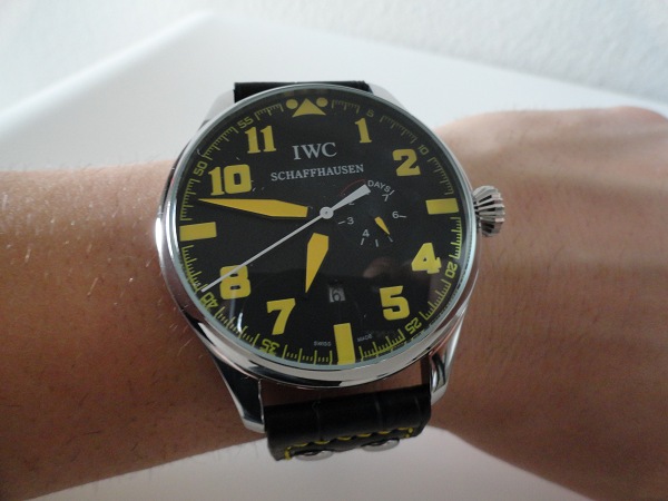 IWC Pilot Top Gun replica orologio giallo